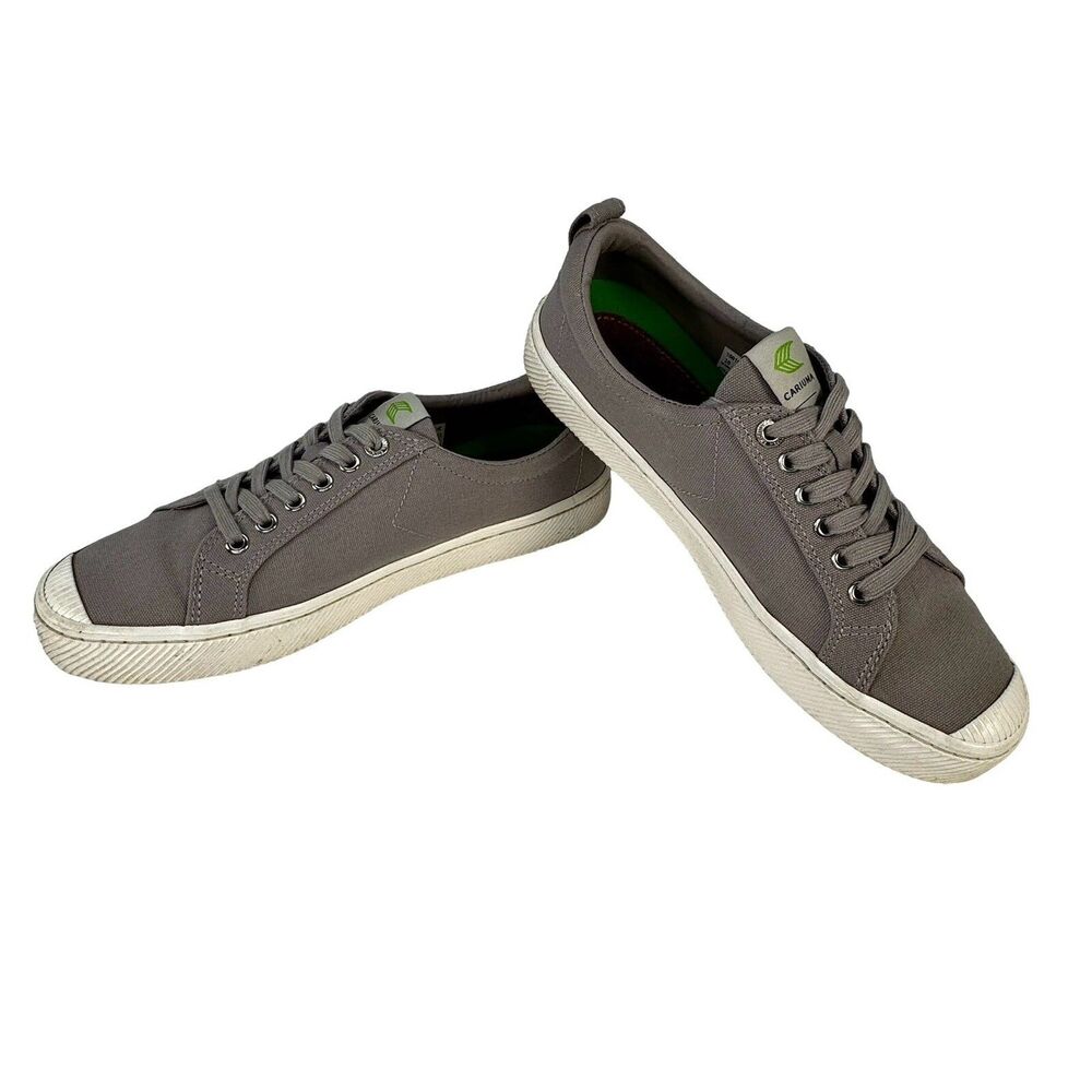 Cariuma Oca Canvas Low Top Taupe Sneakers UNISEX Men's 10/ Women's Size 11.5